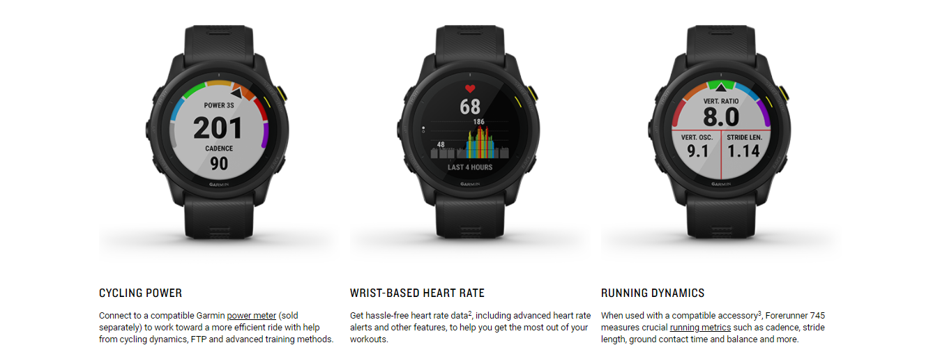 Features of the Garmin Forerunner 745